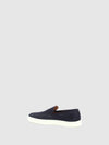 Loafers Pontiagudas em Azul Marinho
